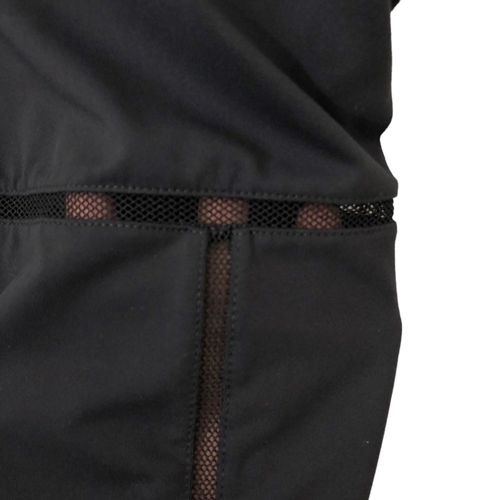 Fabletics Solid Black V-Neck Adjustable Straps Me… - image 6